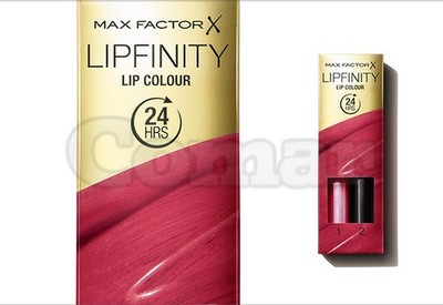 MAX FACTOR LIPFINITY + TOP COAT 2 IN 1 LIPPENSTIFT UND BALSAM LIP COLOUR 2,3ML + 1,9GR