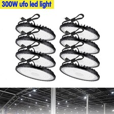 8 Pack 300W UFO Led High Bay Light Factory Commercial Industrial Warehouse Light
