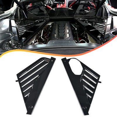 Grossy Black Style Engine Bay Panel Cover For Corvette C8 Z51 Stingray 2020-UP