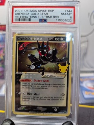 Greninja Gold Star Holo Celebrations SWSH144 Black Star Promo, PSA 8 | eBay