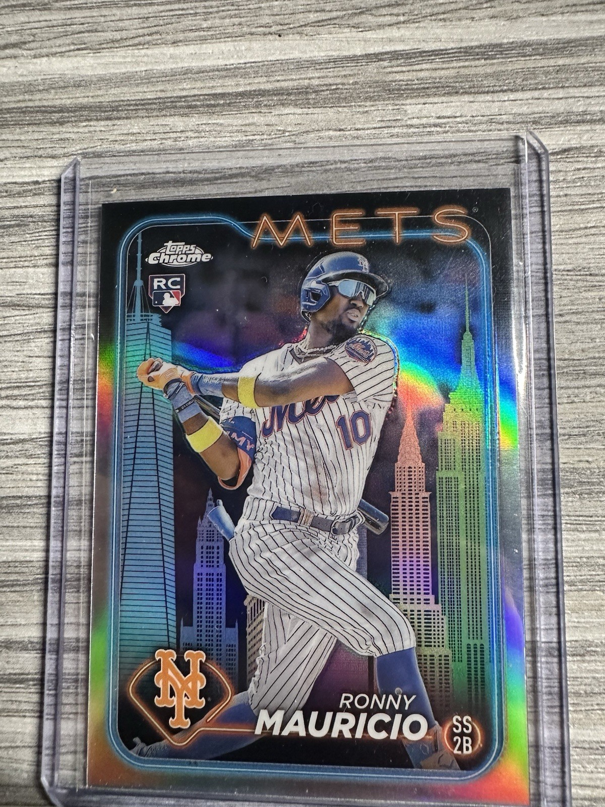 2024 Topps Chrome - Ronny Mauricio #28 Big Apple Refractor (RC)