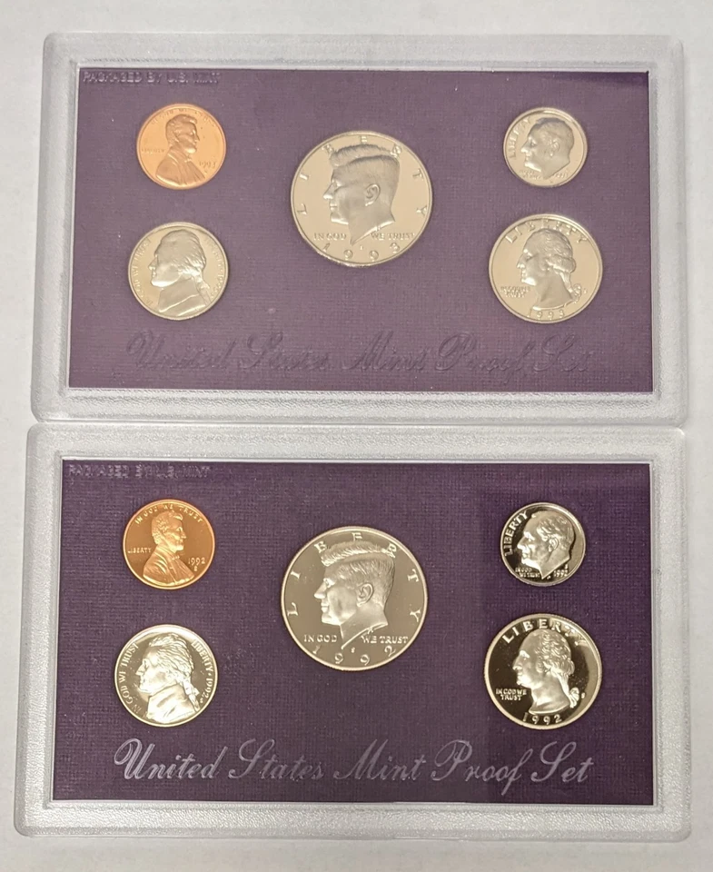 1992 S and 1993 S Proof Sets Lot of 2 - Image 2 of 4