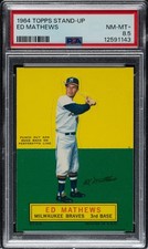 1964 Topps Stand-Ups Eddie Mathews PSA 8.5 NM-MT+