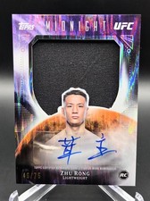 2026 Topps Midnight UFC Zhu Rong RC Rookie Relic Autograph Auto /75 #RRA-RU