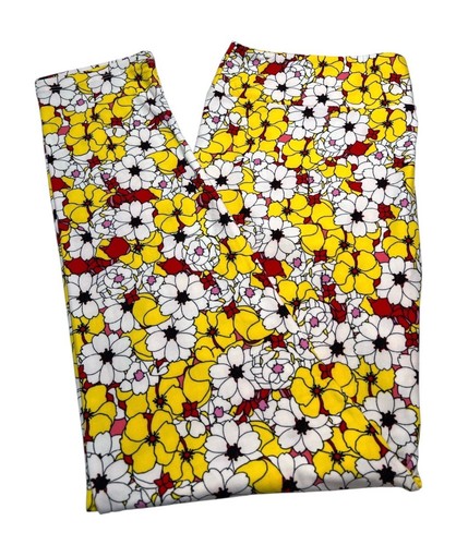LuLaRoe Leggings TC2 Tall Curvy 2 Bright Colorful Floral Yoga