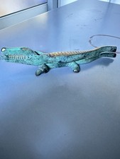 Ancien Casse noix en laiton patiné vintage " Crocodile "