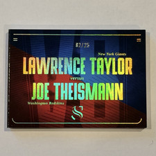 2025 Panini Silhouette Taylor Theismann Giants Redskins Booklet Auto /25