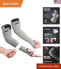 Cut Resistant Arm Sleeves with Thumb Holes - Safe  Stylish Gardening Guard, ...
