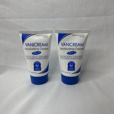 2 Pack Vanicream For Sensitive Skin Moisturizing Cream, 2 oz