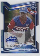 2022 Panini Elite Extra Edition 68/89 Juan Angel Javier #184 Auto 04t5