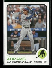 2022 Topps Heritage #501f CJ Abrams Washington Nationals