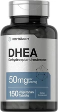 DHEA 50mg | 150 Capsules | Non-GMO, Gluten Free Supplement | by Horbaach