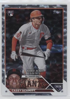 2023 Topps Update Debut Silver Patterned Foil Casey Schmitt #US198 Rookie RC o8g