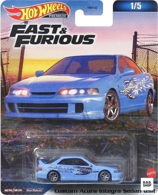 1/64 Custom Acura Integra Sedan GSR Hot Wheels Fast & Furious
