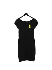 Great Plains Bodycon Midi Dress L in Black