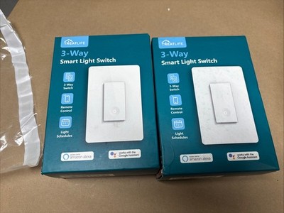 Treatlife 3-Way Smart Light Switch SS02 2-PACK Alexa & Google Asst.NEW SEALED