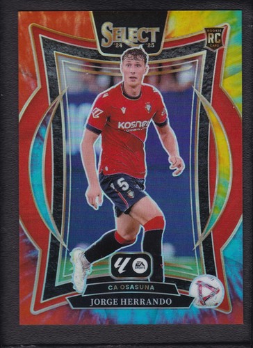2024-25 JORGE HERRANDO 04/25 PANINI SELECT LA LIGA TERRACE TIE-DYE ROOKIE RC