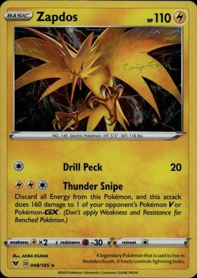 Zapdos (Cosmos Holo) Holo Promo Miscellaneous Cards & Products 048/185 N