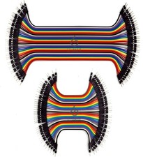 80pc 4in 8in Male to Male Jumper Ribbon Cables