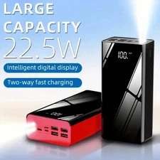 Power Bank 9000000mAh Battery Pack 22.5W Fast Charging with Dual LED Flashlight