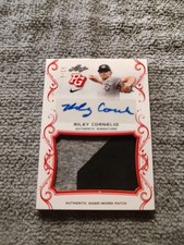 riley cornelio 2018 leaf perfect game rookie patch auto nationals #PA-RCI 8/15