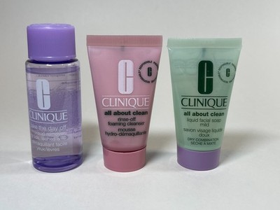 Clinique All About Clean Foaming Cleanser + Liquid Soap Mild + Take the Day Off