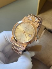 Brand New Burberry The City BU9126 Rose Tone Stainless Steel Women's Watch
