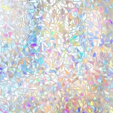 Hilarious Rainbow Privacy Window 11.8'' x 78.7'', White 