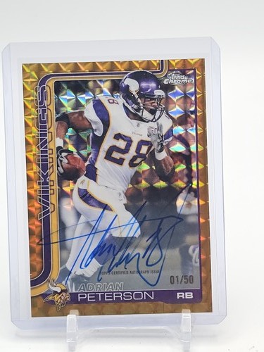 2025 Topps Chrome Adrian Peterson Base (RAW)