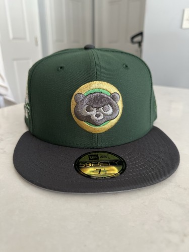 Sombrero 7 1/2 Club Doctor Doom Chicago Cubs New Era 1990 grafito verde EN MANO - Imagen 2 de 8