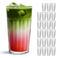 24 X TrinkgläSer 450Ml GläSerset Stapelbar CocktailgläSer WassergläSer GläSer
