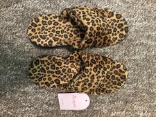 Fitvalen Slippers, Women’s Size 8, Leopard, Supports Feet Arch, Comfy, Cushion