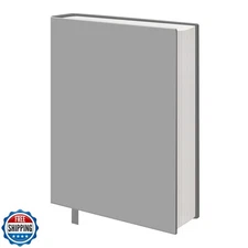 KICNIC Big Gray Fabric Book Cover for Hardcover, 9x11 Inch, 1 Pac