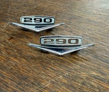 Pair Oem Amc 290 V8 Fender Emblems 3554054 Rambler American Motors Vintage Pair Oem Amc 290 V8 Fender Emblems 3554054 Rambler American Motors Vintage