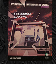 1982 print ad for Peter Gabriel "Security"