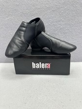 Balera B80 Slip-On Jazz Shoes Kids Size 5AM Black Leather Pre Owned With Box