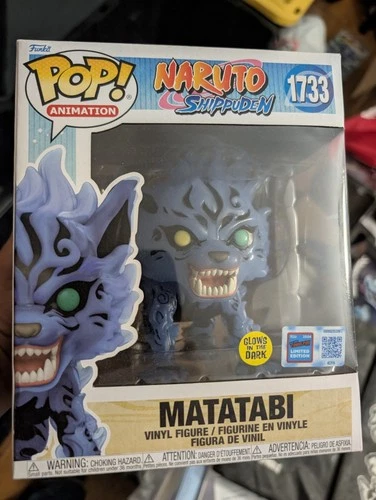 Funko Pop Naruto Shippuden Matatabi 6” GITD #1733 NYCC 2024 Official Con Sticker