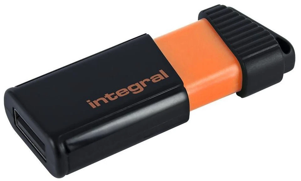 Integral - INFD32GBPULSEOR - Clé Usb 2.0, 32 Go Orange - Photo 2/4
