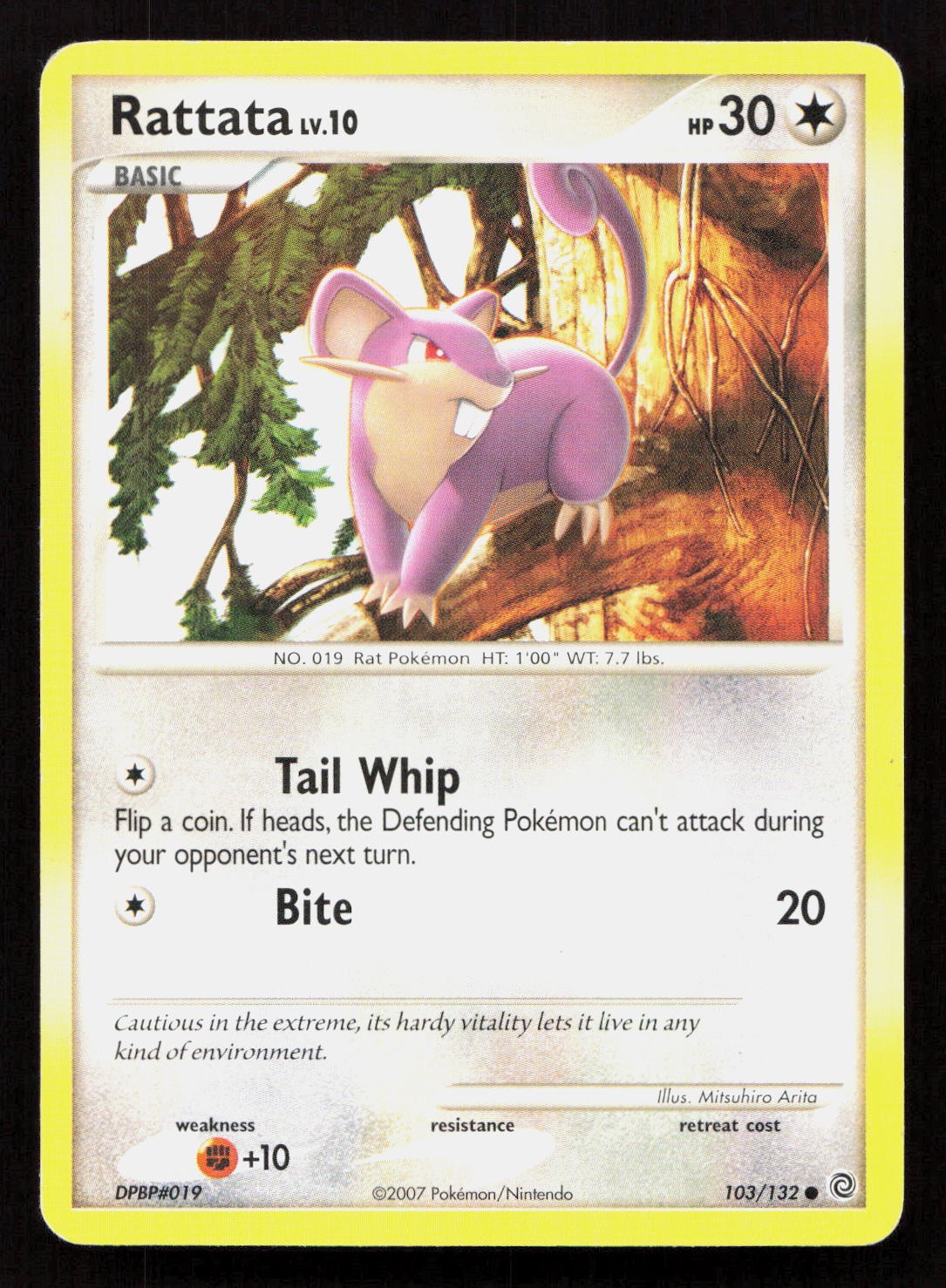 RATTATA 103/132 Pokemon SECRET WONDERS