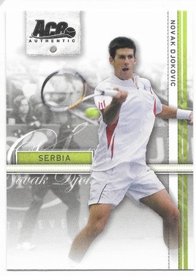 NOVAK DJOKOVIC 2007 #16 Ace Authentic TENNIS base card in new holder RC MINT.
