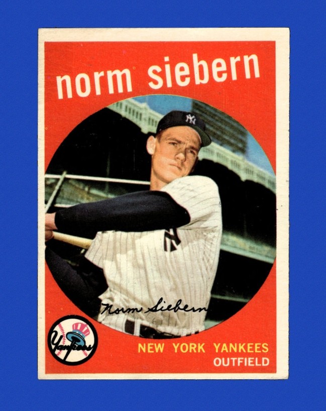 1959 Topps Set-Break #308 Norm Siebern EX-EXMINT *GMCARDS*