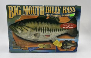 Gemmy Big Mouth Billy Bass Motion Activated Plaque Singing Fish Ages 8+