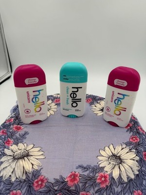 Hello Clean Fresh Deodorant W/ Charcoal, Unicorn Shea Butter 2.6 Oz Each, 3 pack
