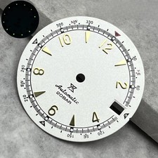 28.5mm Multicolor Watch Dial Date Window Green Luminous Dial Fit NH35/NH36/4R/7S