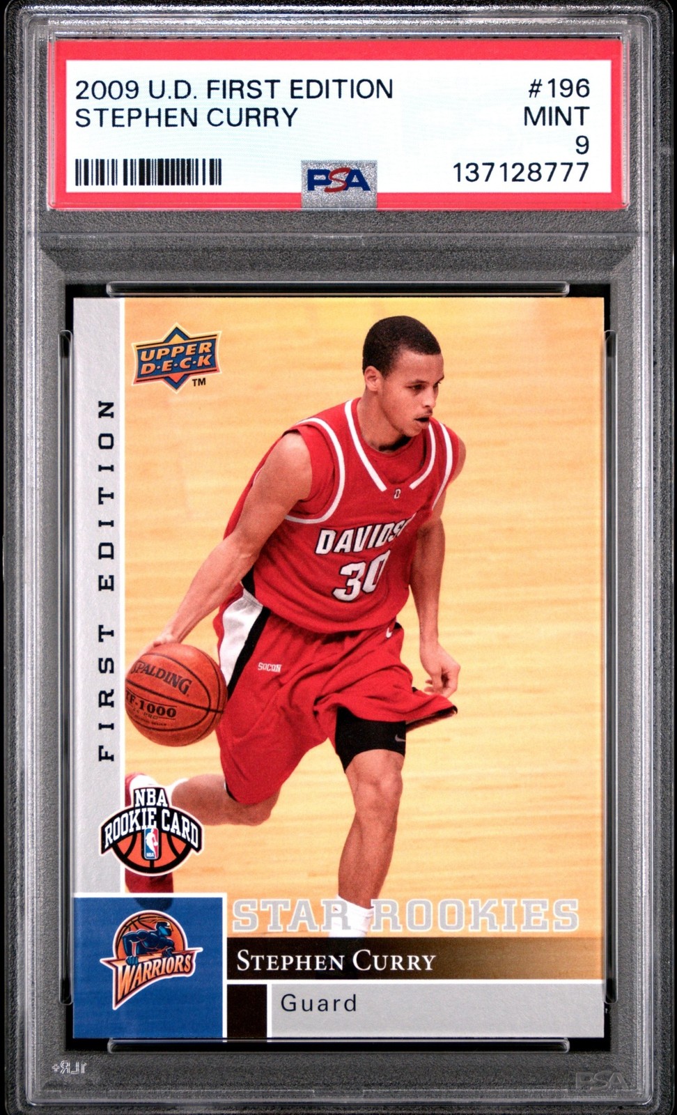 Stephen Curry 2009 Upper Deck #196 First Edition Price Guide
