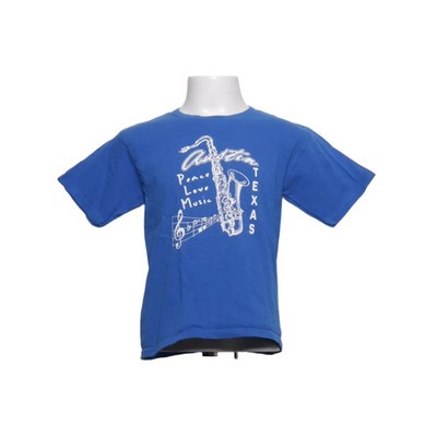 Delta Pro Weight, T-shirt, Größe: 110, Blau, Baumwolle, Print #cCj