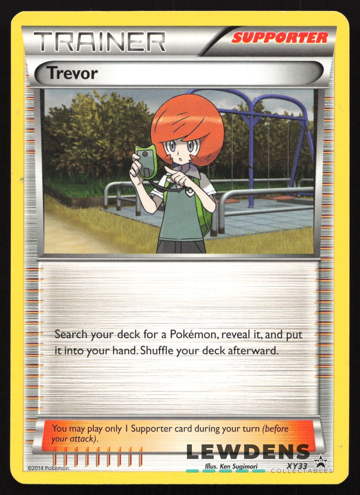 Trevor - XY33 - Non Holo - XY Black Star Promo - Pokemon Card - 1