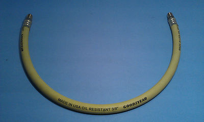 Goodyear USA 2 Foot 3/8 Inch 250 PSI Oil Resistant Rubber Air Hose Pigtail Whip 