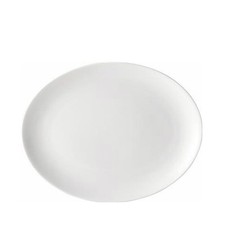 12 x Oval 10" Plates, Pure White , Crockery, Dinner Set, Restaurant