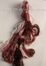 Chinese 100%real natural mulberry silk,hand-dyed embroidery silk floss/thread